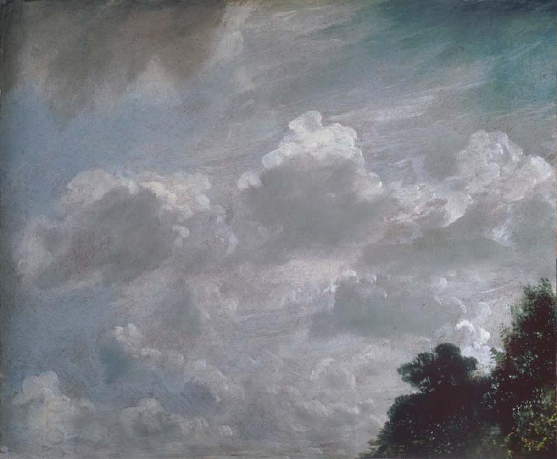 John Constable Cloud study,Hampstead,trees at ringt 11September 1821 China oil painting art